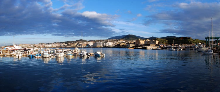 photo of Panorama of Pantelleria harbor in Italy.
