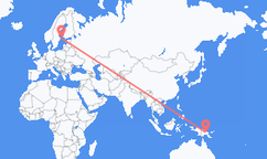 Flyrejser fra Goroka til Mariehamn