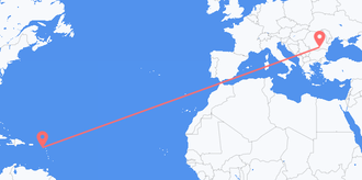 St. Kitts & Nevis to Romania