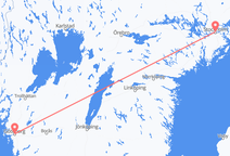 Vluchten van Göteborg naar Stockholm