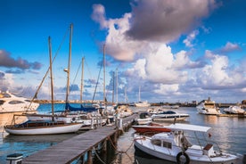 Photo of the seafront and the city of Limassol on a Sunny day, Cyprus.