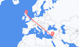 Flights from Lebanon to Scotland