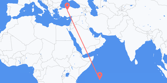 Vuelos de Seychelles a Turquía