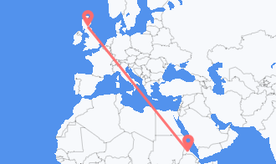 Flights from Eritrea to Scotland