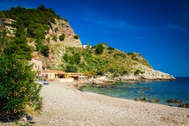 Photo of Isola Bella rocky island in Taormina, Italy.