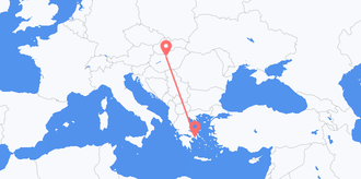 Flights from Hungary to Greece