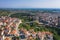 photo of an aerial landscape with panoramic view of Veria a historic town, Greece.