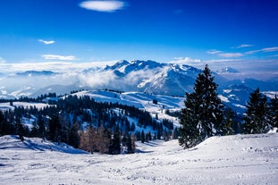 photo of a beautiful mountain view at Abtenau is a market town in the Hallein District of Salzburg in Austria.