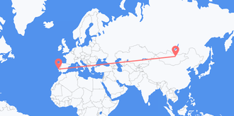 Flights from Mongolia to Portugal