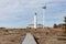 Photo of Lighthouse at Hailuoto island, Marjaniemi beach, Finland coastline. 