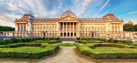 Brussels, Grand Place in beautiful summer sunrise, Belgium