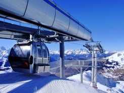 photo of beautiful view on the valley in Swiss Alps, Verbier, Switzerland.