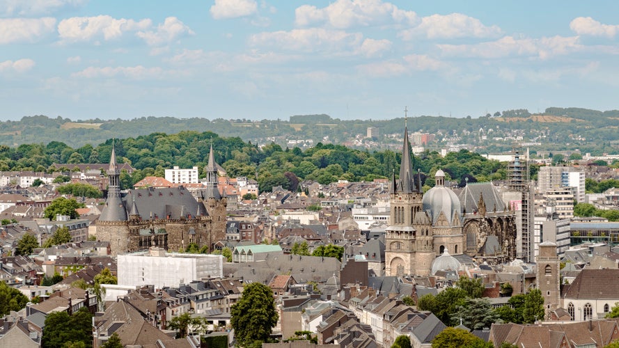 City of Aachen from above, Aachen, Germany