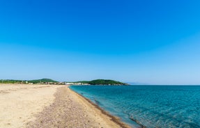 Photo of Cunda Island coastline view in Ayvalik Town of Turkey.