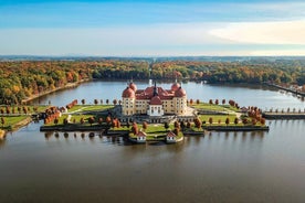 Ferð um gamla bæinn í Dresden og Moritzburg kastalann í Öskubusku frá Prag