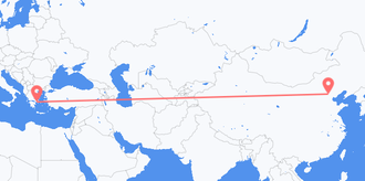 Flights from China to Greece