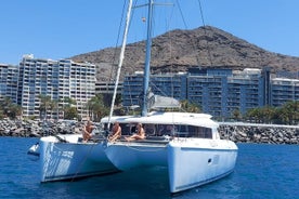 Privé catamarancruise van 3 uur in het zuiden van Gran Canaria