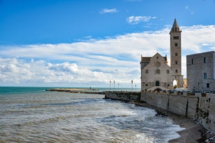 Photo of aerial panorama of Brindisi in the afternoon, Puglia, Barletta, Italy.