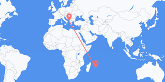 Mauritius to Albania