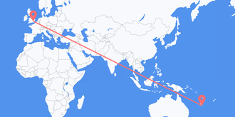 Flights from New Caledonia to the United Kingdom