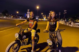 Tour de nuit - coucher de soleil de Paris en vélo electrique