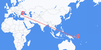 Flights from Solomon Islands to Turkey