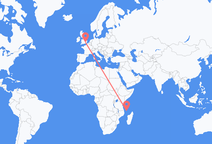 Flights from Moroni to London