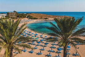 Photo of aerial view of Ayia Napa cityscape, Cyprus.