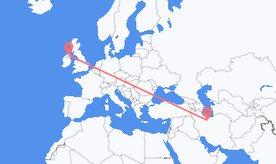 Flights from Iran to Northern Ireland