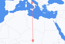 N Djamena to Naples