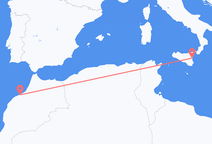 카사블랑카에서 출발해 카타니아로 향하는 항공편