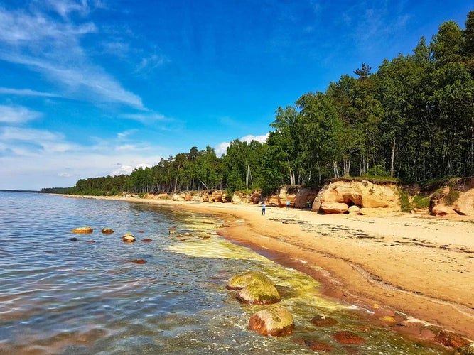 photo of view of Saulkrasti, Latvia.