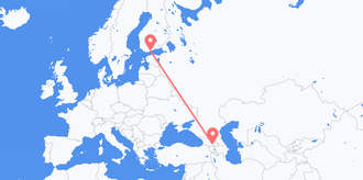 Georgia to Finland