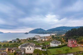 Photo of aerial view of Foz in Galicia Spain.