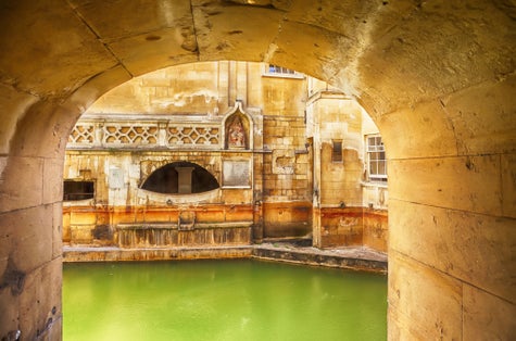 Roman terms in Bath historical complex.