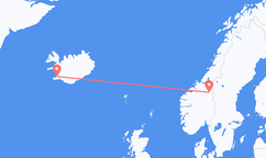 出发地 冰岛雷克雅未克目的地 挪威Roros的航班