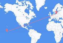 Flyrejser fra Christmas Island til Gdańsk