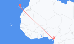 Douala vers Ténérife