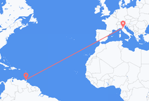 Port of Spain to Bologna