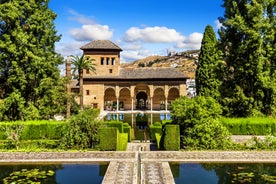 Granada, Andalusia,Spain Europe - Panoramic view of Alhambra.