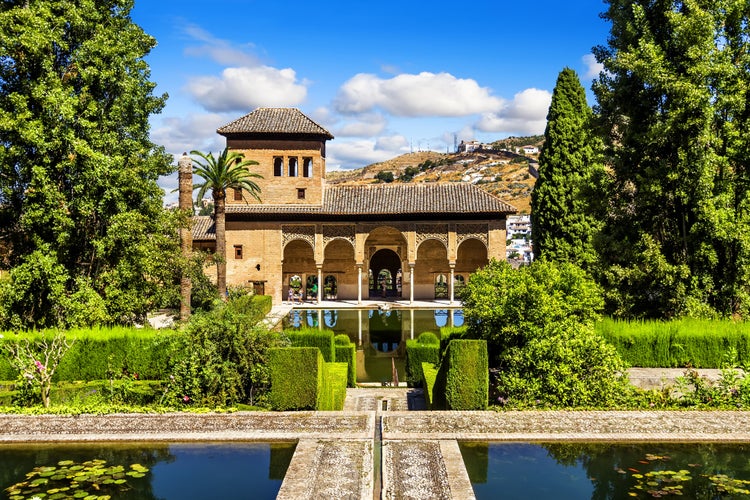 Photo of Partal Palace in La Alhambra,Granada (Andalusia), Spain.