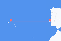 포르투갈 리스본에서 출발해 포르투갈 테르세이라에게(으)로 가는 항공편