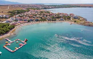 City of Zadar aerial panoramic view.