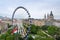 Photo of Budapest Eye (ferris wheel) at Erzsebet Square, Budapest, Hungary.