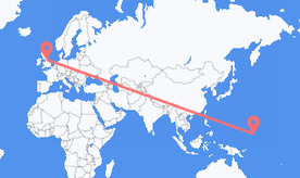 Flights from Micronesia to England