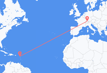 Antigua to Zurich