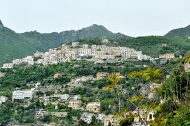 photo of breathtaking aerial view of Sorrento city, Amalfi coast, Italy.