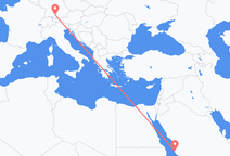 Flyrejser fra Jeddah til Memmingen