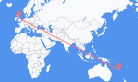 Flights from New Caledonia to England