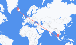 เที่ยวบินจาก Kuala Lumpur, มาเลเซีย ไปยัง Reykjavík, ไอซ์แลนด์